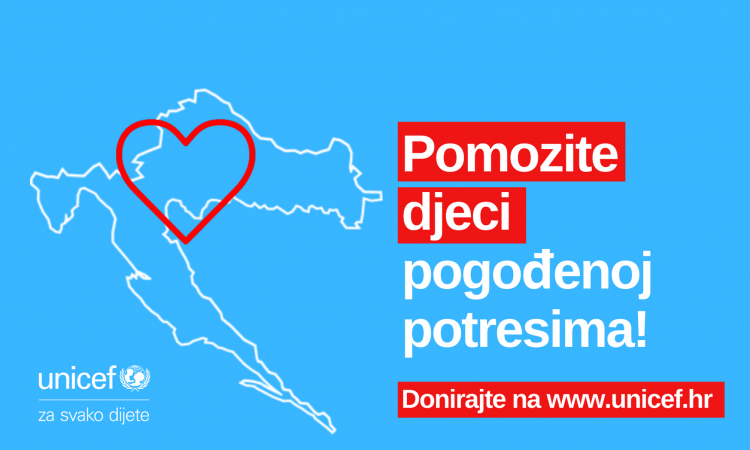 Unicef, potres, pomoć