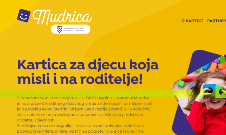 mudrica dječja e-kartica